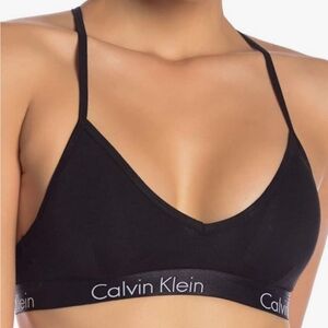 ✨️NWT✨️ Calvin Klein 'Motive' Triangle Bralette, Heather Grey - Size XS
